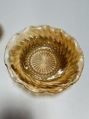 Vintage Carnival Glass Candy Dish Bowls Unbranded 6.5″