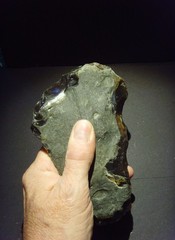 Lower Paleolithic – Large Acheulean ‘planular’ chopper c.450,000 BP.