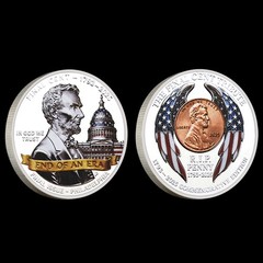 End of an Era Lincoln Penny Commemorative Coin Collectible Gift