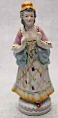 6 Vintage Occupied Japan Figurines Woman Hand Painted Victorian/Edwardian