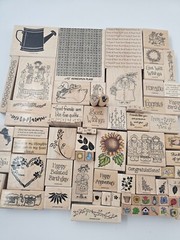 LOT (90) Vintage 1990’s WOODEN Stamps STAMPIN’ UP Card Making SCRAPBOOKING