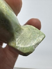 5 Vtg Hand Carved Green Moss Agate Jasper Stone Koi Fish Sculpture Decor 3″ tall