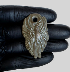 300 BC Ancient Roman Carved Engraved Gemstone Pendant Medallion Amulet Pegasus