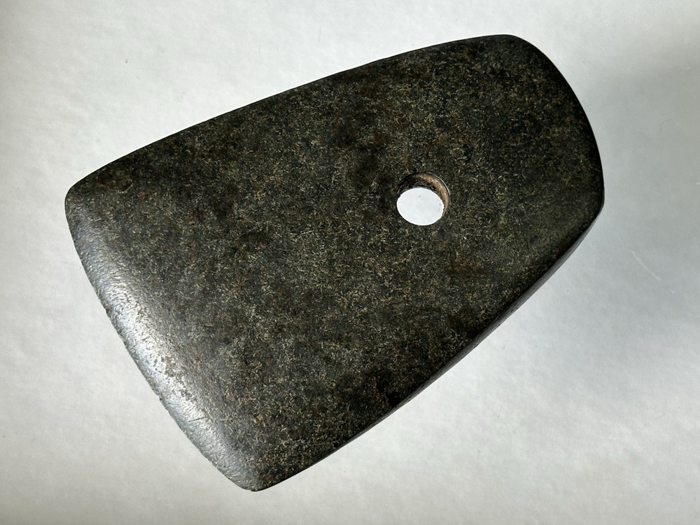 INCREDIBLE AUTHENTIC PRE-COLUMBIAN DRILLED STONE CELT / AXE / PENDANT ~ MEXICO