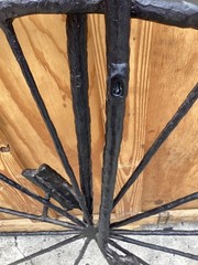 Large Wrought Iron & High Wheel Bicycle Decor 47”x Tall 52”Longx5”Deep