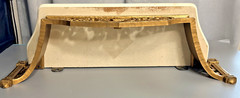 Vintage Syroco Gold Wall Shelf Faux Marble Top Hollywood Regency 22″ USA