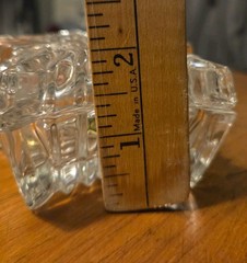 Vintage Zajecar 24% Lead Crystal Star-shaped Trinket Or Jewelry Box. Yugoslavia
