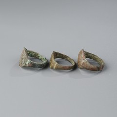 Near Eastern Ancient Bronze Rings (3 pcs) – Size 9–10