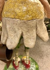 Penny McAllister 2007 Folk Art “Petal Pusher” Paper-Mache Bobblehead Figure