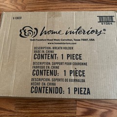 Home Interiors & Gifts Santa Wreath Holder NIB