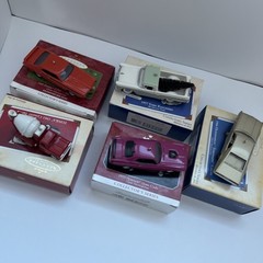 Vtg Hallmark Ornament Lot 5pc Classic American Cars 1969 Pontiac GTO The Judge +