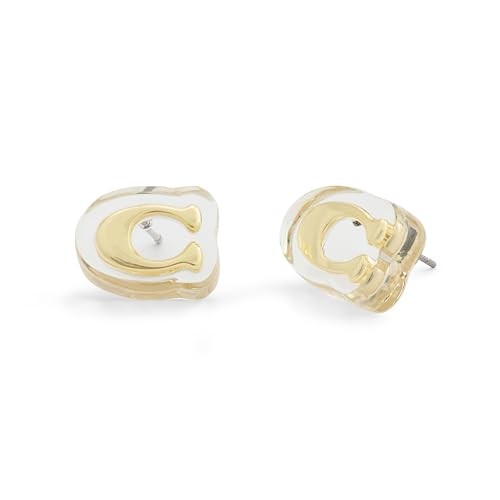 COACH Jewelry Women’s Signature C Lucite Stud EarringsJapan Shipping