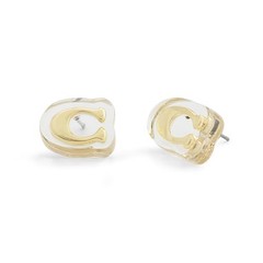 COACH Jewelry Women’s Signature C Lucite Stud EarringsJapan Shipping
