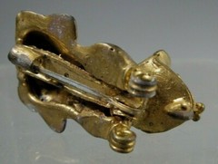 Fine Pre Columbian STYLE Tairona Tumbaga Feline Pin/Pendant Effigy ca. 20th c.