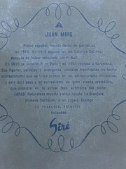 JUAN MIRO. Vintage Cookie Tin with Artwork – Collectible- Spain Art. 1968