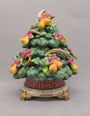 Fitz & Floyd 12 Days Christmas Five Golden Rings Lidded Limited Edition 2000