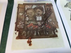 3 Adorable Vintage M. I. Hummel/Goebel Collectors’ Club Unframed Prints