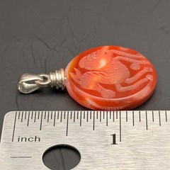 Beautiful Near Eastern Natural Old Carnelian Agate Intaglio Seal Cabochan Amulet