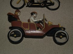 Vintage HOMCO #7357 #7359 Plastic Wall Hanging Plaques Car Bike 1975 Old 1920