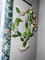 Vintage Ugaco Metal Floral Wall Decorations
