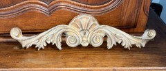 VTG Classic Shell Gold Wall Hanging Decor Hollywood Regency Rococo 14”L X 3” T