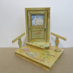 Enesco 1997 Welcome Porch Door Display Stand #296945 New VINTAGE 28 YEARS OLD