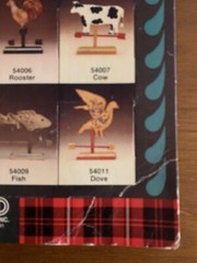 Vintage Folk Art Home Decor Accents Weathervane 54011 Dove Original Packaging