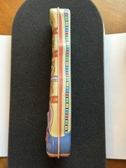 Vintage Egyptian Sarcophagus Tin Box British Museum Souvenir for Archaeologist Y