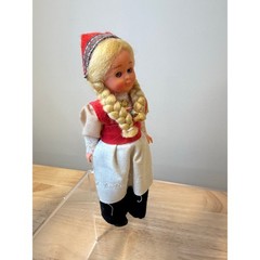 Vintage Norwegian Souvenir Doll Traditional Bunad Attire JL