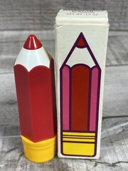 70s Vintage Avon Lip Pomade – School Days Pencil – Cherry – New in Box – RARE!