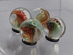 .61″-.58″ Hybrid Cat Eye Sparkler Marble Lot- Akro Master Vitro Foreign- L121