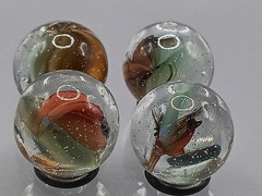 .61″-.58″ Hybrid Cat Eye Sparkler Marble Lot- Akro Master Vitro Foreign- L121