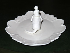 IMM Living Ceramic Sculpture Plate “Osa the Armadillo Jockey” by Flora Lam NIB