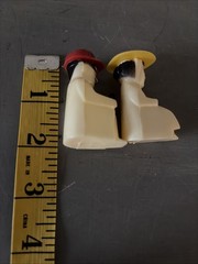 RARE ANTIQUE 1940s50s60s plastic man&woman driving Salt And Pepper Shakers Set