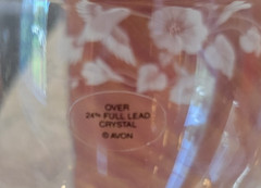 New 2 Avon Hummingbird 24% Lead Crystal Etched 7 7/8″ Tall Iced Tea Goblets