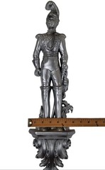 1965 Burwood Vintage Medieval Soldier Knight Gothic 24″ Wall Hanging Decor #4325