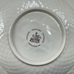 Belleek Christmas 9inch Plate Dish Fine Porcelain 1980 The Hedgehog Ireland VTG