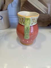 Pfaltzgraff Secrets Of Pistoulet Pitcher Discontinued Stoneware Sunflowers Vase