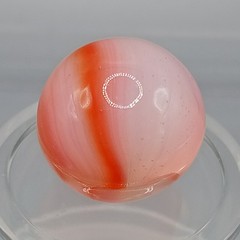 .61″ Peltier NLR Wispy Orange Rainbo Marble- #Q163