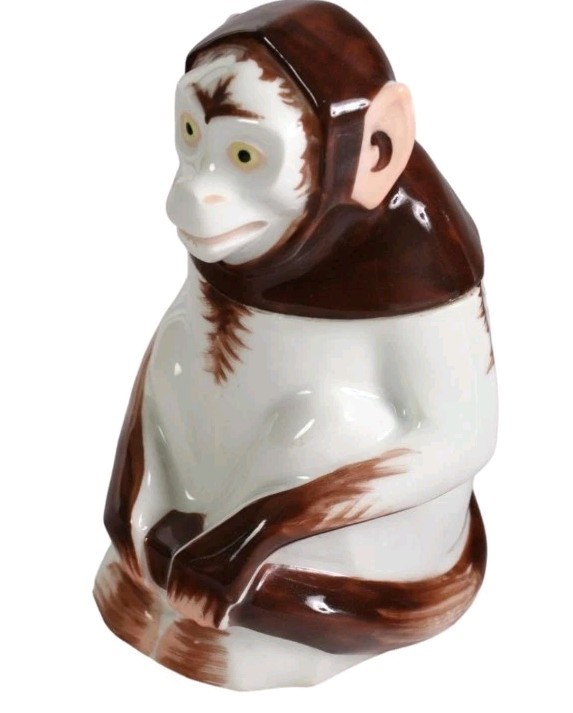 Limoges Edouard Marcel Sandoz Porcelain Monkey