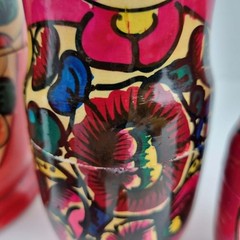 Vintage MATRYOSHKA Russian Traditional Hand Painted Wood Nesting Dolls 1960’s