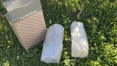 Vintage Avon Lead Crystal Hummingbird Champagne Flutes Frosted Set of 2 New NOS
