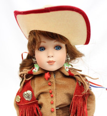 Paradise Galleries Lil Ladies of the Wild West ANNIE OAKLEY 14″ Porcelain Doll