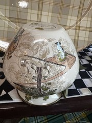 Retired Mackenzie Childs Aurora Enamel Medium 5” Vase With Ribbon