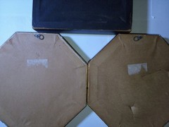 Antique Gold And Black Velvet 3 PC Set Neoclassical Porcelain Wall Plaques