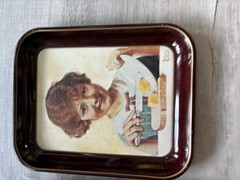 1975 Norman Rockwell “The Butter Girl” First Limited Edition Christmas Tray