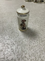 Vintage Nutmeg MJ Hummel Porcelain Spice Jar with Lid 1987 Switzerland ARS AG
