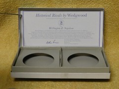 Vintage Wedgwood Blue Pair of Sweet Dishes Collectable Wellington & Napoleon