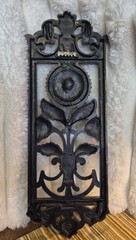 Homco Vintage Black Gold Gothic Wall Sunflower Daisy Floral Art #7368A