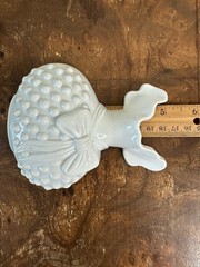Vtg. Burwood Homco White Hobnail Wall Pocket Plastic Set of 3 Kitschy Kitchen